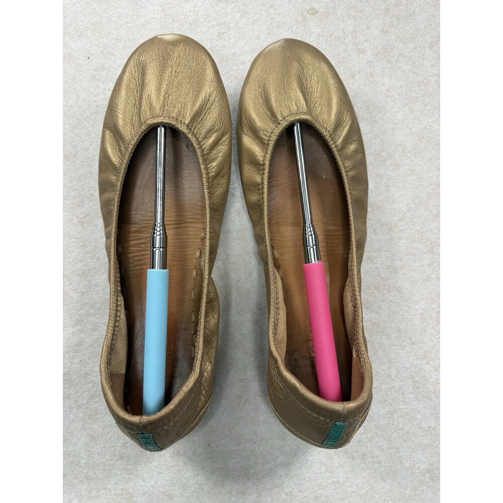 Tieks by Gavrieli Leather Ballet Flats Metallic Bronze Shoes Women’s Size 9 US